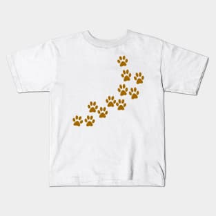 my dog's footprints Kids T-Shirt